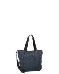 dunkelblaue Shopper Tasche aus Segeltuch von Kipling