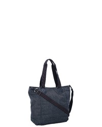 dunkelblaue Shopper Tasche aus Segeltuch von Kipling