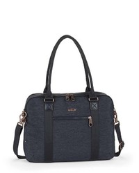 dunkelblaue Shopper Tasche aus Segeltuch von Kipling