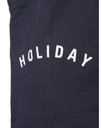 dunkelblaue Shopper Tasche aus Segeltuch von Holiday