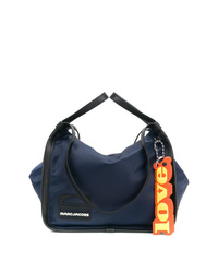 dunkelblaue Shopper Tasche aus Segeltuch von Marc Jacobs