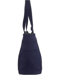 dunkelblaue Shopper Tasche aus Segeltuch von Marc O'Polo