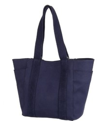 dunkelblaue Shopper Tasche aus Segeltuch von Marc O'Polo