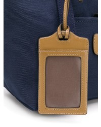 dunkelblaue Shopper Tasche aus Segeltuch von Tila March