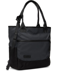 dunkelblaue Shopper Tasche aus Segeltuch von Master-piece Co