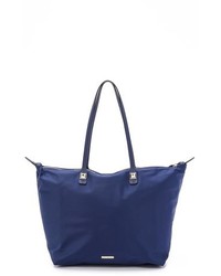 dunkelblaue Shopper Tasche aus Segeltuch von Rebecca Minkoff