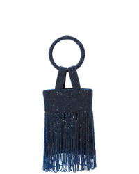 dunkelblaue Shopper Tasche aus Segeltuch von Sachin + Babi