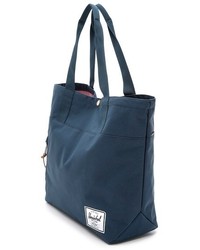 dunkelblaue Shopper Tasche aus Segeltuch von Herschel