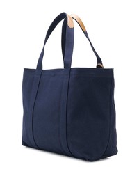 dunkelblaue Shopper Tasche aus Segeltuch von Tila March