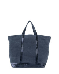 dunkelblaue Shopper Tasche aus Segeltuch von Vanessa Bruno