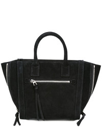 dunkelblaue Shopper Tasche aus Wildleder von Barbara Bui