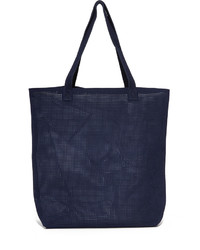 dunkelblaue Shopper Tasche aus Wildleder von Monserat De Lucca