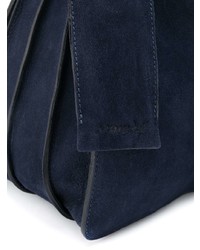 dunkelblaue Shopper Tasche aus Wildleder von Marsèll