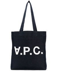 dunkelblaue Shopper Tasche von A.P.C.