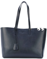 dunkelblaue Shopper Tasche von Anya Hindmarch