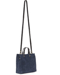 dunkelblaue Shopper Tasche von Clare Vivier