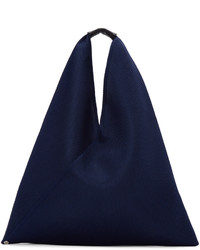 dunkelblaue Shopper Tasche von MM6 MAISON MARGIELA