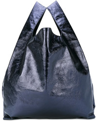 dunkelblaue Shopper Tasche von MM6 MAISON MARGIELA
