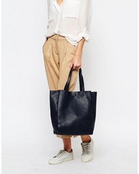 dunkelblaue Shopper Tasche von Warehouse