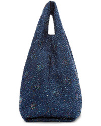 dunkelblaue Shopper Tasche von Ashish