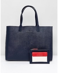 dunkelblaue Shopper Tasche von Tommy Hilfiger
