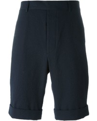 dunkelblaue Shorts aus Seersucker von Officine Generale