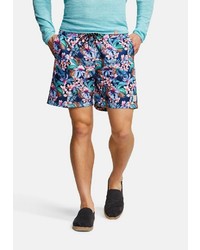 dunkelblaue Shorts mit Blumenmuster von colours & sons