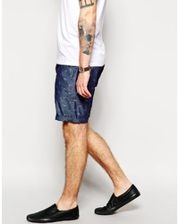 dunkelblaue Shorts mit Paisley-Muster von Asos