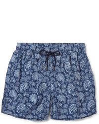 dunkelblaue Shorts mit Paisley-Muster von Etro