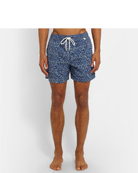 dunkelblaue Shorts mit Paisley-Muster von Isaia