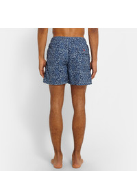 dunkelblaue Shorts mit Paisley-Muster von Isaia