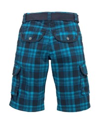 dunkelblaue Shorts mit Schottenmuster von Arizona