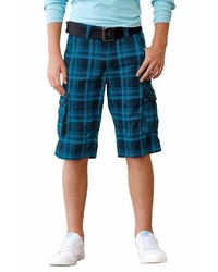 dunkelblaue Shorts mit Schottenmuster von Arizona