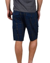 dunkelblaue Shorts mit Schottenmuster von BLEND