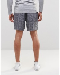 dunkelblaue Shorts mit Schottenmuster von YMC