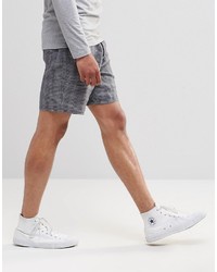 dunkelblaue Shorts mit Schottenmuster von YMC