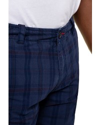 dunkelblaue Shorts mit Schottenmuster von JP1880