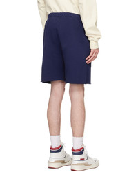 dunkelblaue Shorts von Les Tien