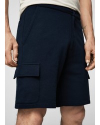 dunkelblaue Shorts von Mango Man