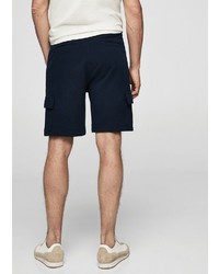 dunkelblaue Shorts von Mango Man