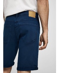 dunkelblaue Shorts von Mango Man