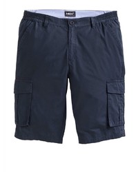 dunkelblaue Shorts von MEN PLUS BY HAPPY SIZE