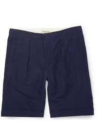 dunkelblaue Shorts von Oliver Spencer