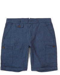 dunkelblaue Shorts von Oliver Spencer