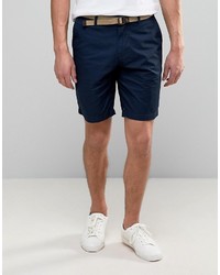 dunkelblaue Shorts von Pull&Bear