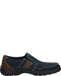 dunkelblaue Slip-On Sneakers aus Leder von Bama