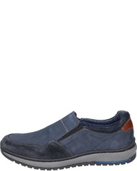 dunkelblaue Slip-On Sneakers aus Leder von Bama