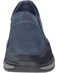 dunkelblaue Slip-On Sneakers aus Leder von Bama