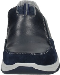 dunkelblaue Slip-On Sneakers aus Leder von Bama