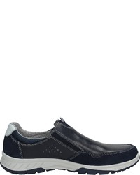 dunkelblaue Slip-On Sneakers aus Leder von Bama